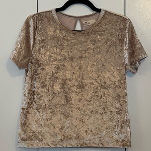 Hollister Velvet Crop Top